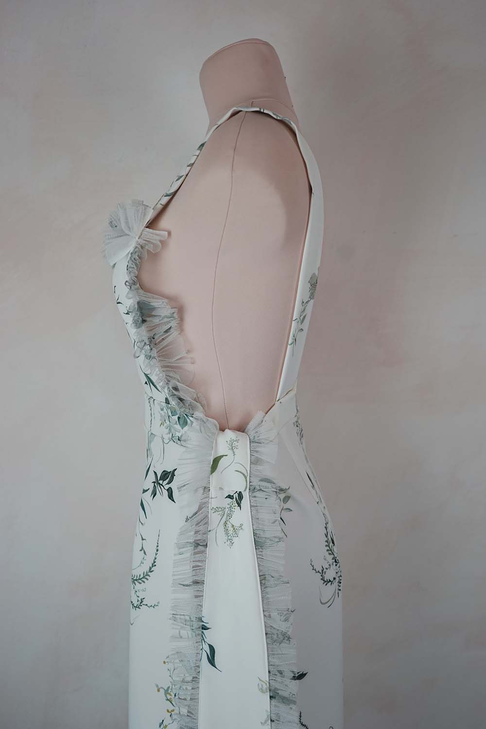 hermione - de - paula - Archive Bougainvillea Apron Dress | Cover Up - botanical - couture