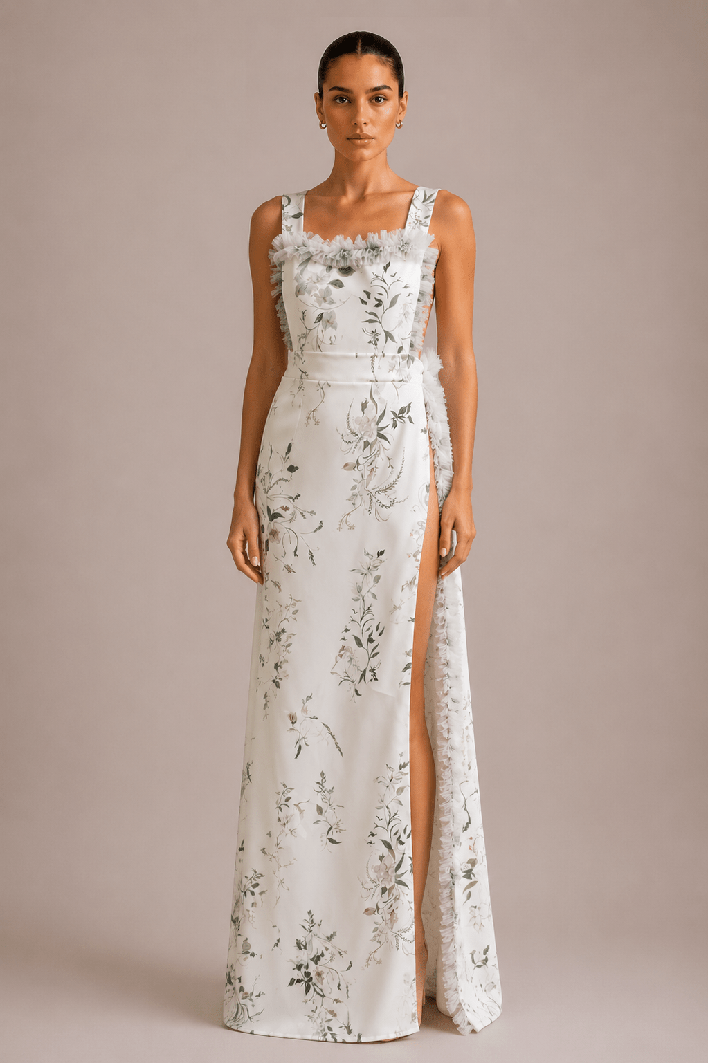 hermione - de - paula - Archive Bougainvillea Apron Dress | Cover Up - botanical - couture