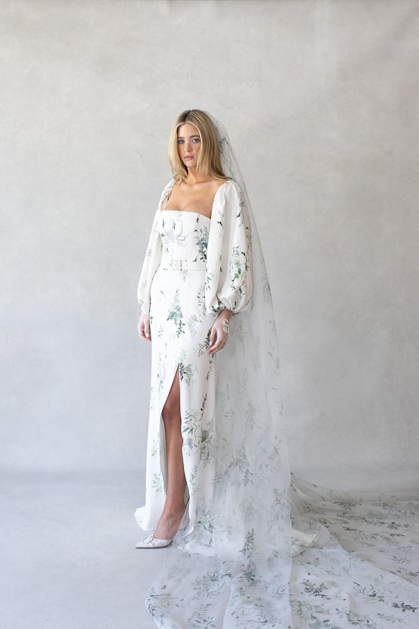 hermione - de - paula - Archive Bougainvillea Sleeves - botanical - couture