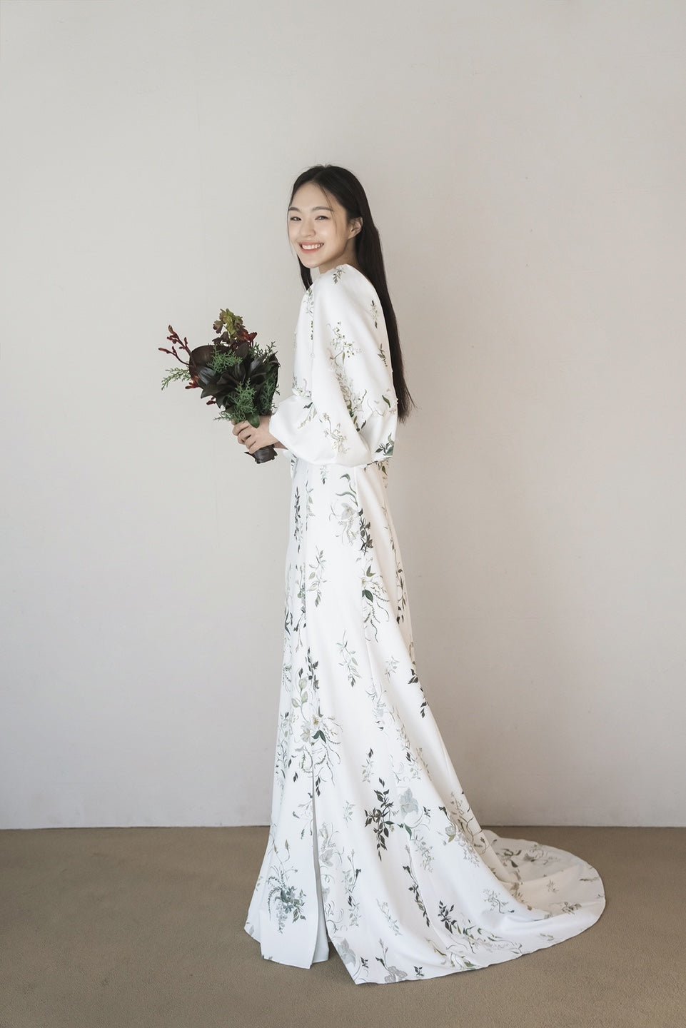 hermione - de - paula - Archive Bougainvillea Sleeves - botanical - couture