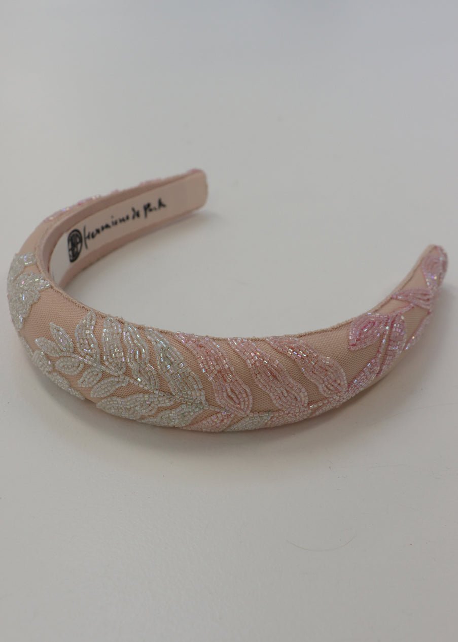 wisteria band Archive Hand Beaded Wisteria Hairband | Headband
