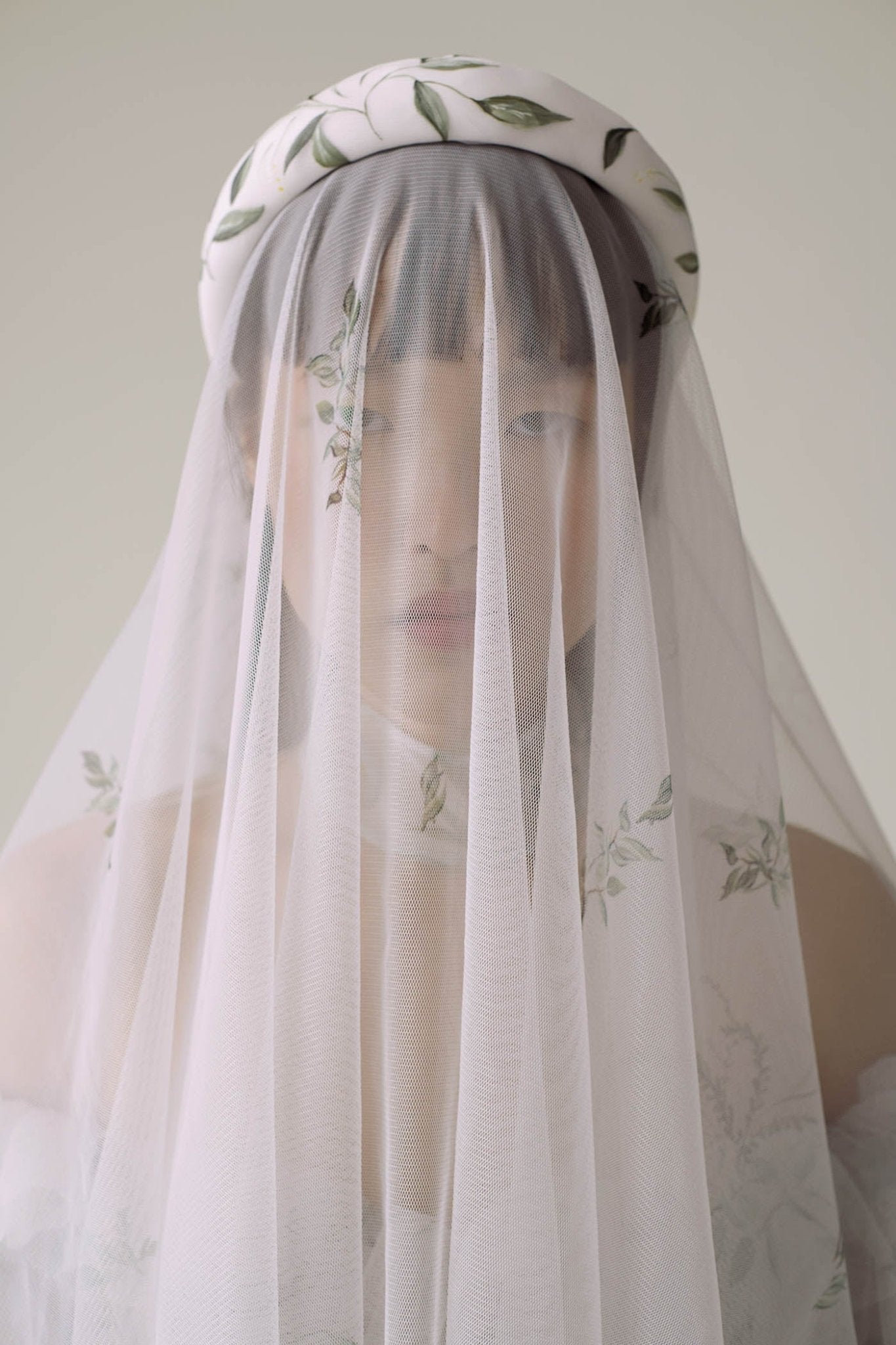 hermione - de - paula - Archive Hand Painted Bougainvillea Headband - botanical - couture