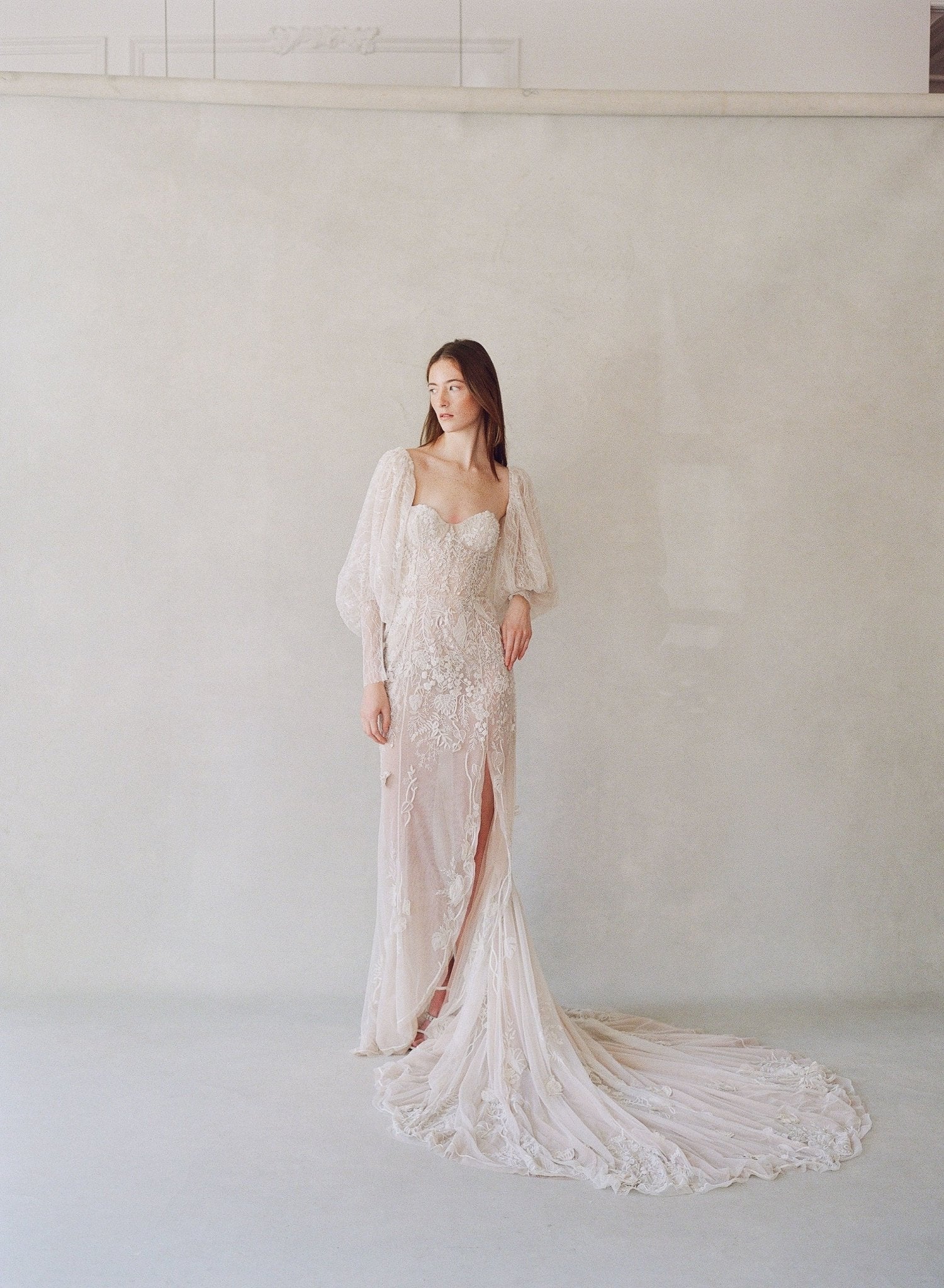 hermione - de - paula - Archive Miniature Rose Lace Sleeves - botanical - couture