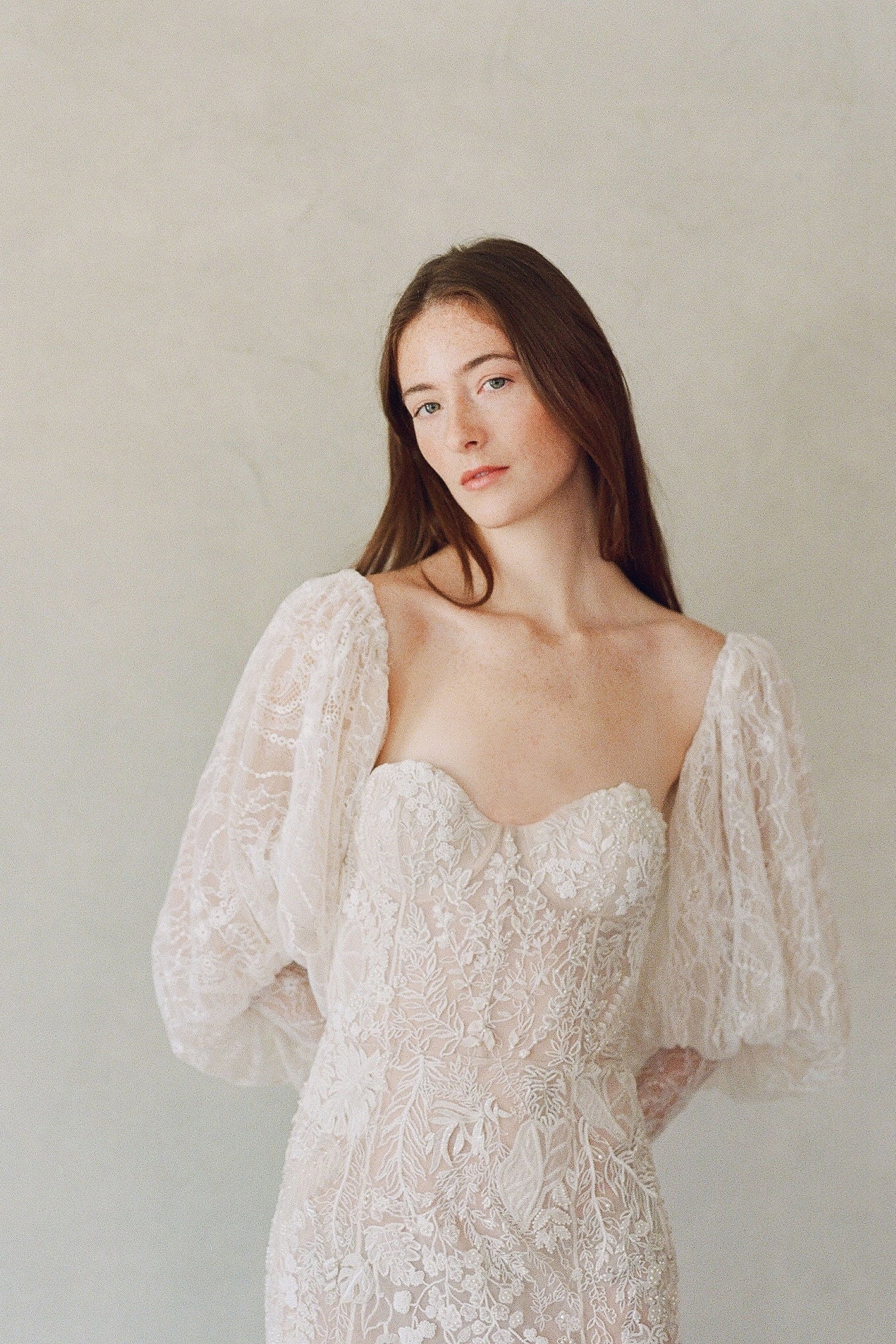 hermione - de - paula - Archive Miniature Rose Lace Sleeves - botanical - couture