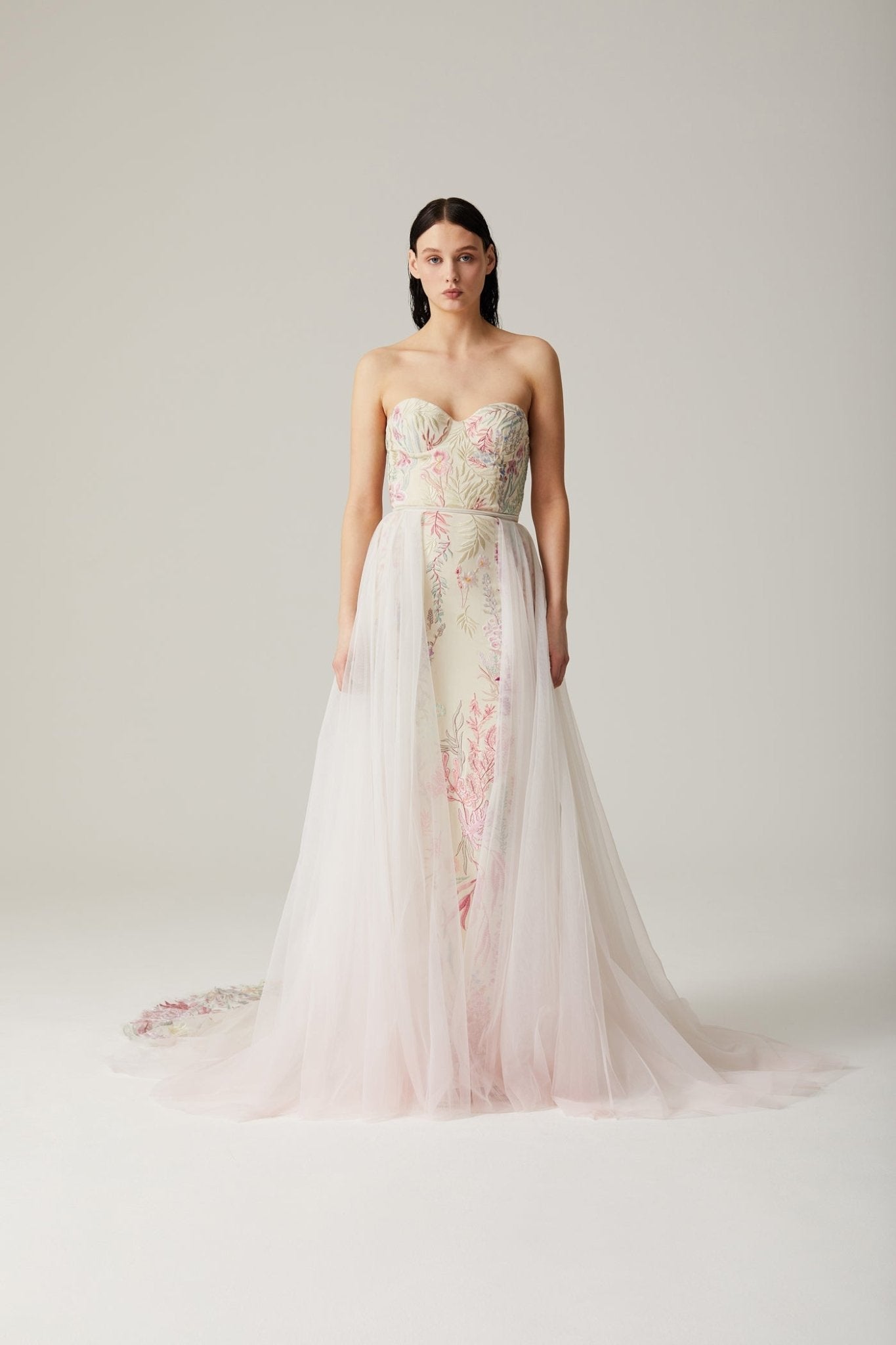 hermione - de - paula - Archive Open Panel Overskirt - botanical - couture