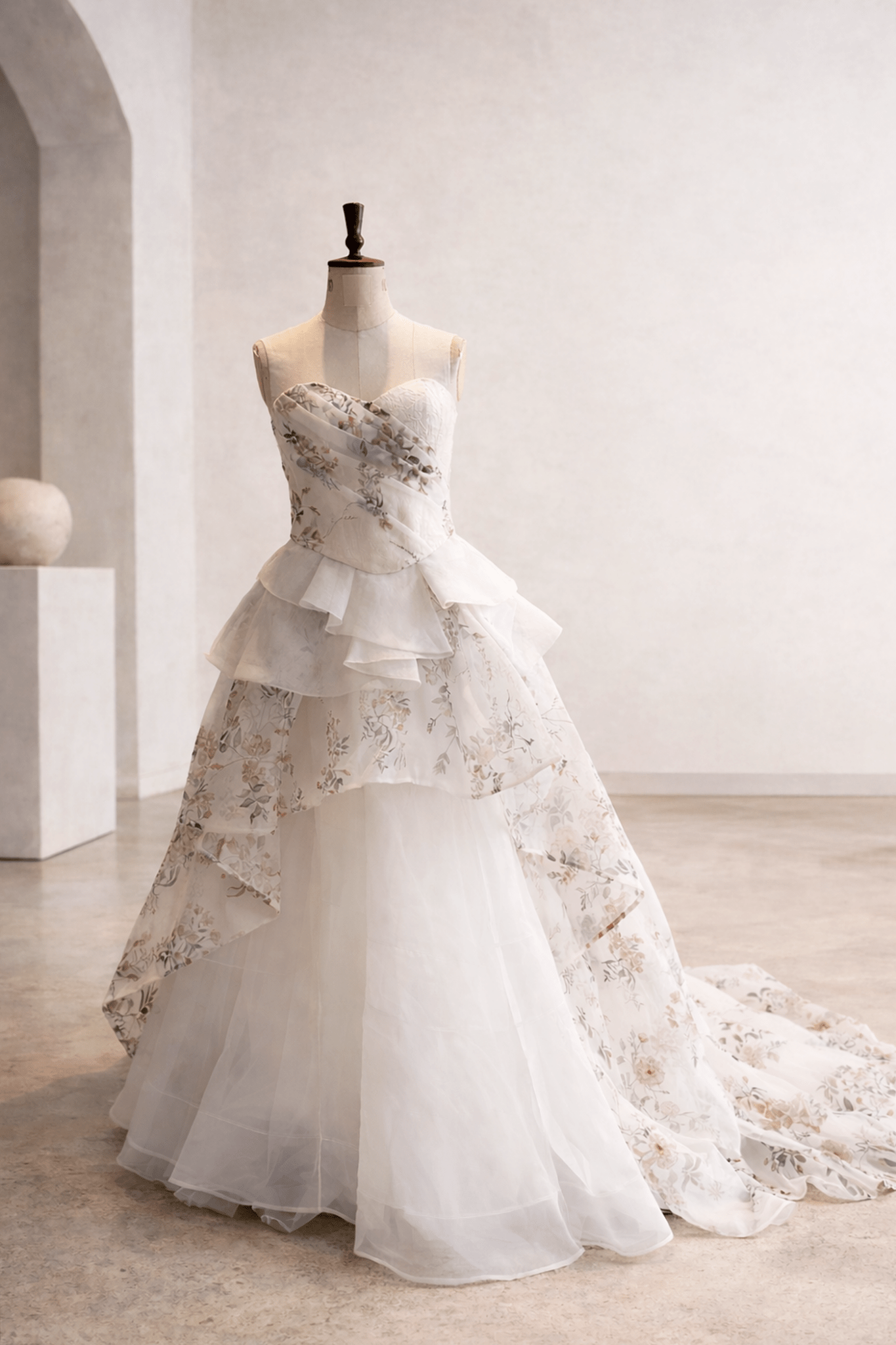 hermione - de - paula - Archive Peony Rose 3D organza flower choker - botanical - couture