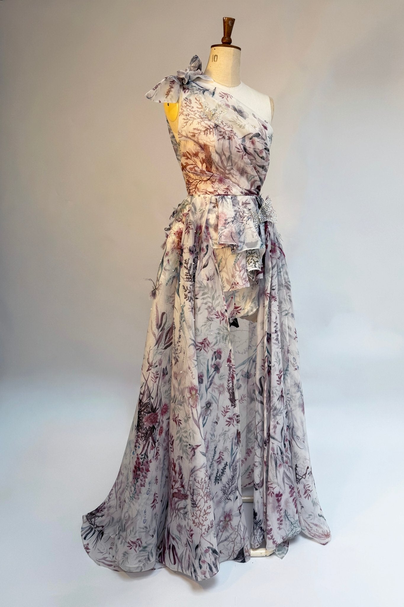 hermione - de - paula - Archive Underwater Wildflower Peplum Bodice - Brand New Never Worn - botanical - couture