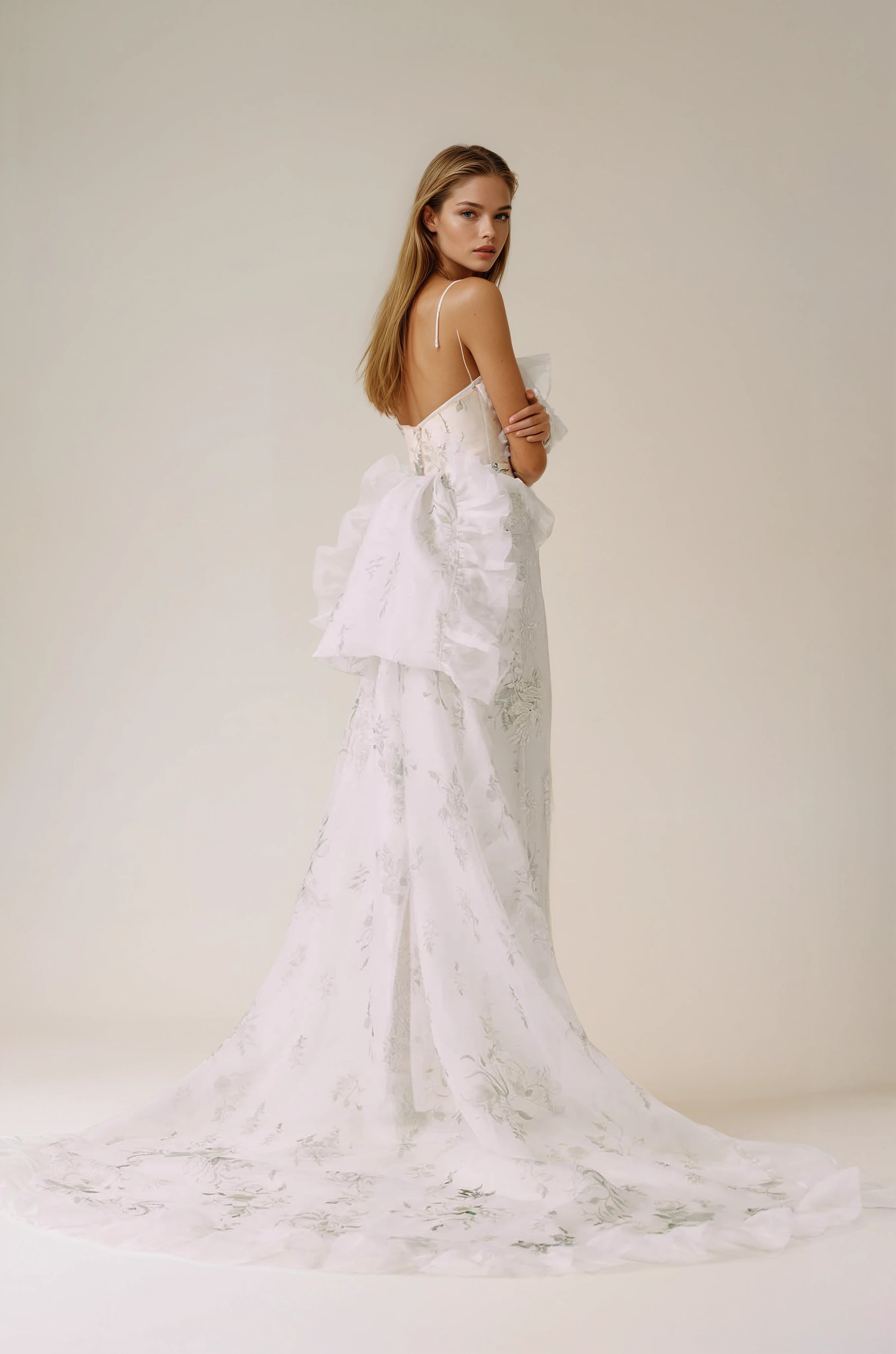 Waterfall Wisteria Oasis Detachable Bustle Belt | Hermione de Paula Bridal Boutique