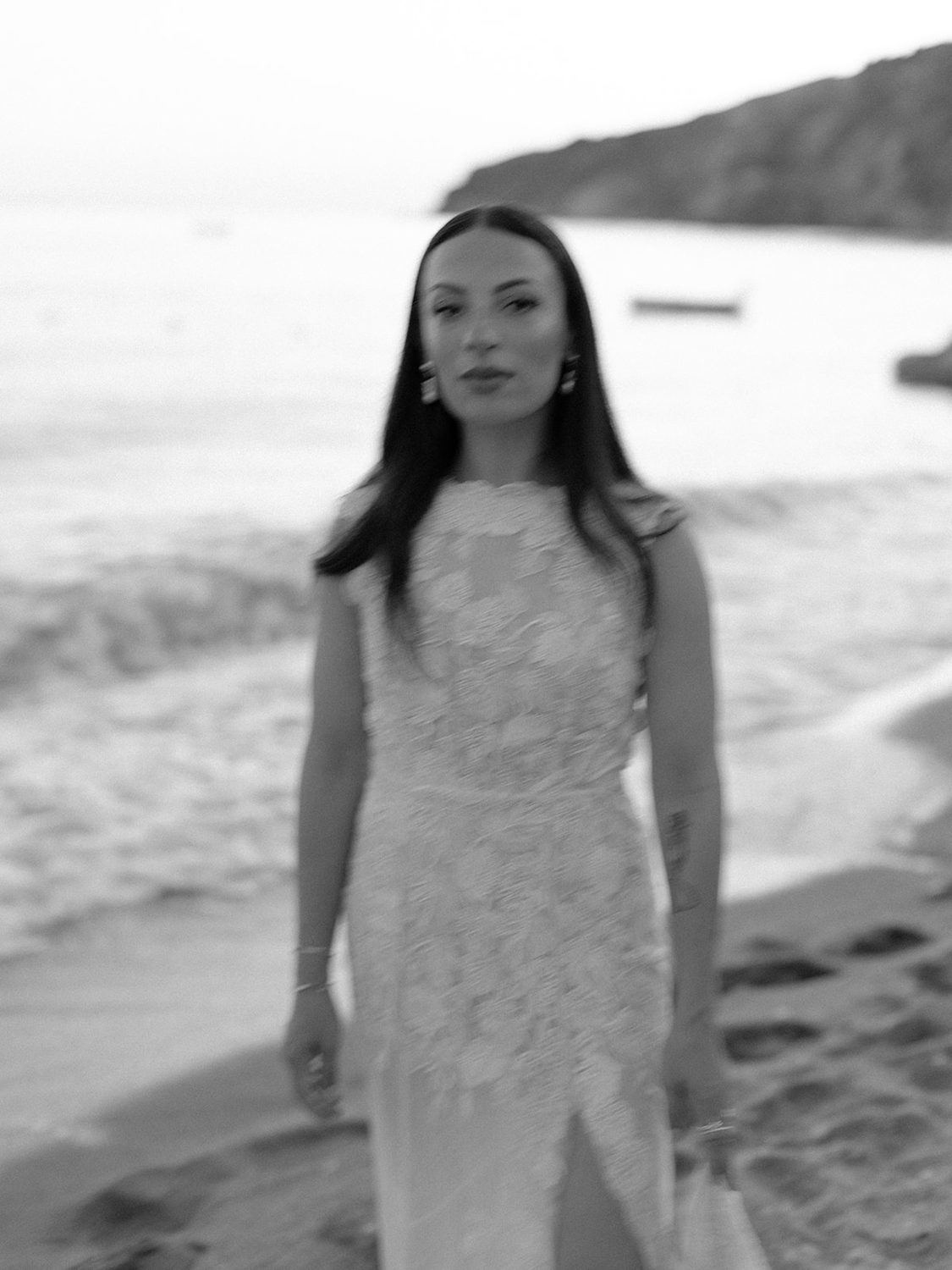Hermione de Paula bride Christie wearing a custom Monstera hand-embroidered couture wedding gown - photo 1