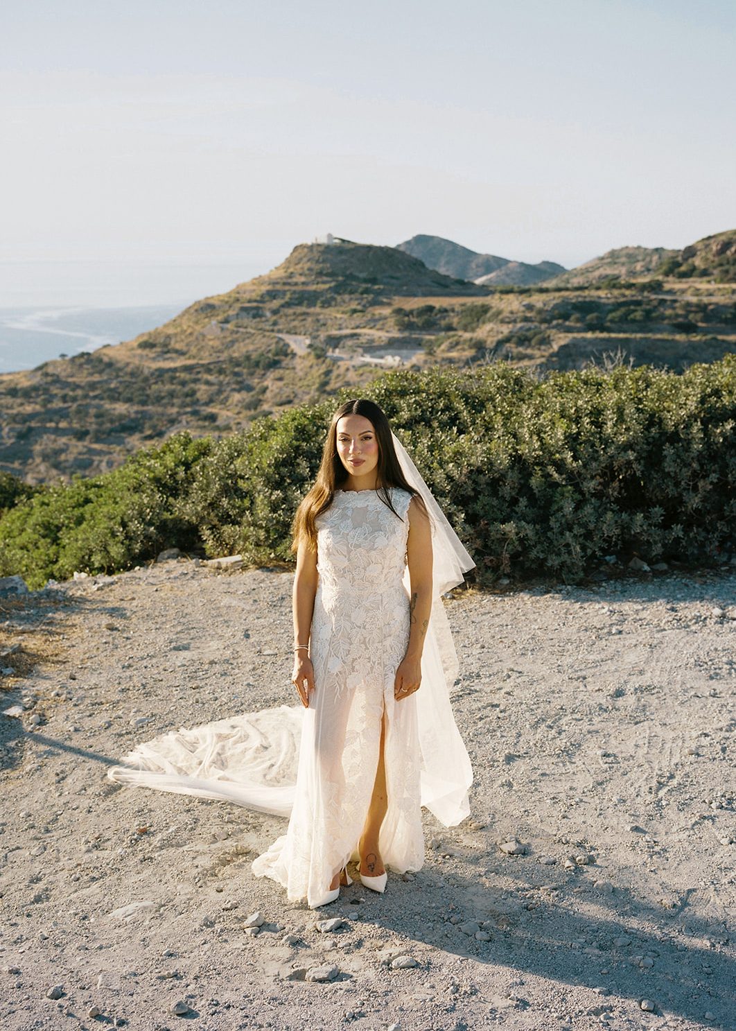 Hermione de Paula bride Christie wearing a custom Monstera hand-embroidered couture wedding gown - photo 5