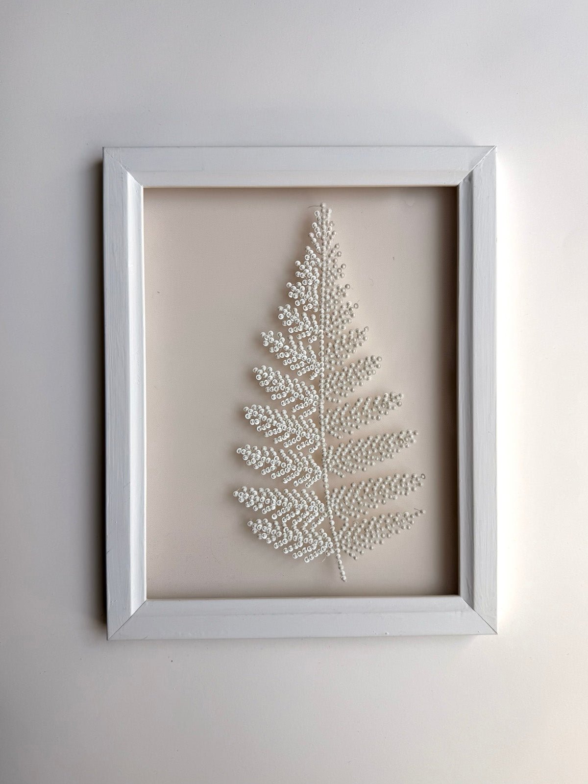 hermione - de - paula - Embroidery No. 004 - Signed & Numbered Framed Couture Swatch - botanical - couture