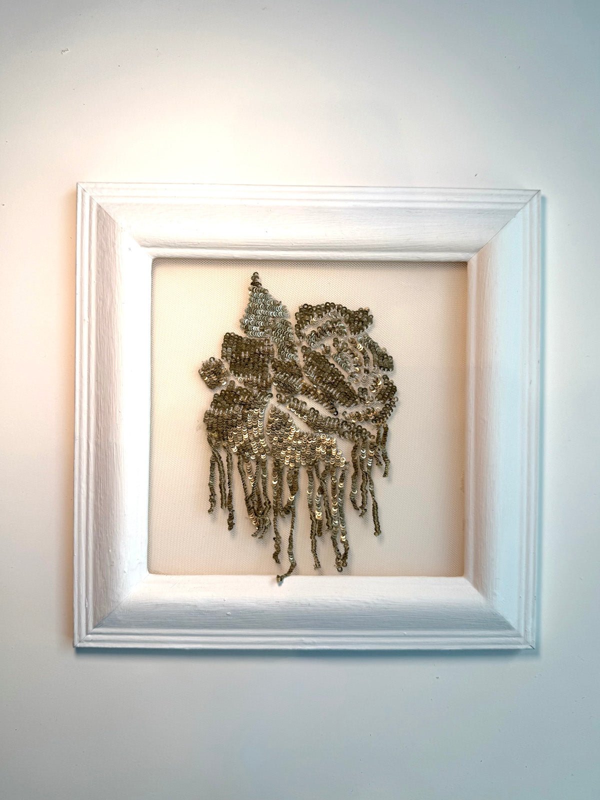 hermione - de - paula - Embroidery No. 044 - Signed & Numbered Framed Couture Swatch - botanical - couture