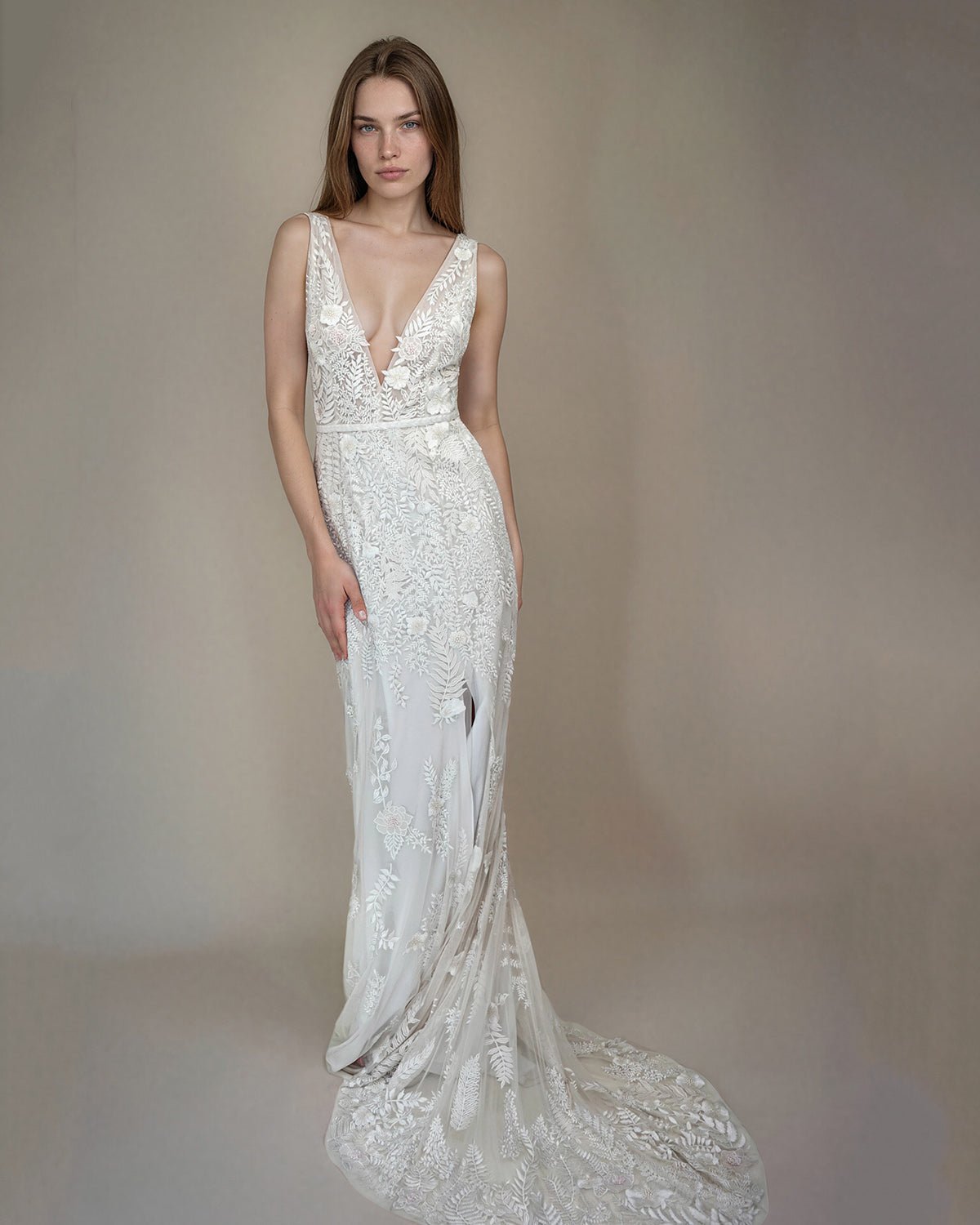hermione-de-paula-Fern and Rose Illusion V Open Square Back Gown Rosewater-couture-bridal-ready-to-wear