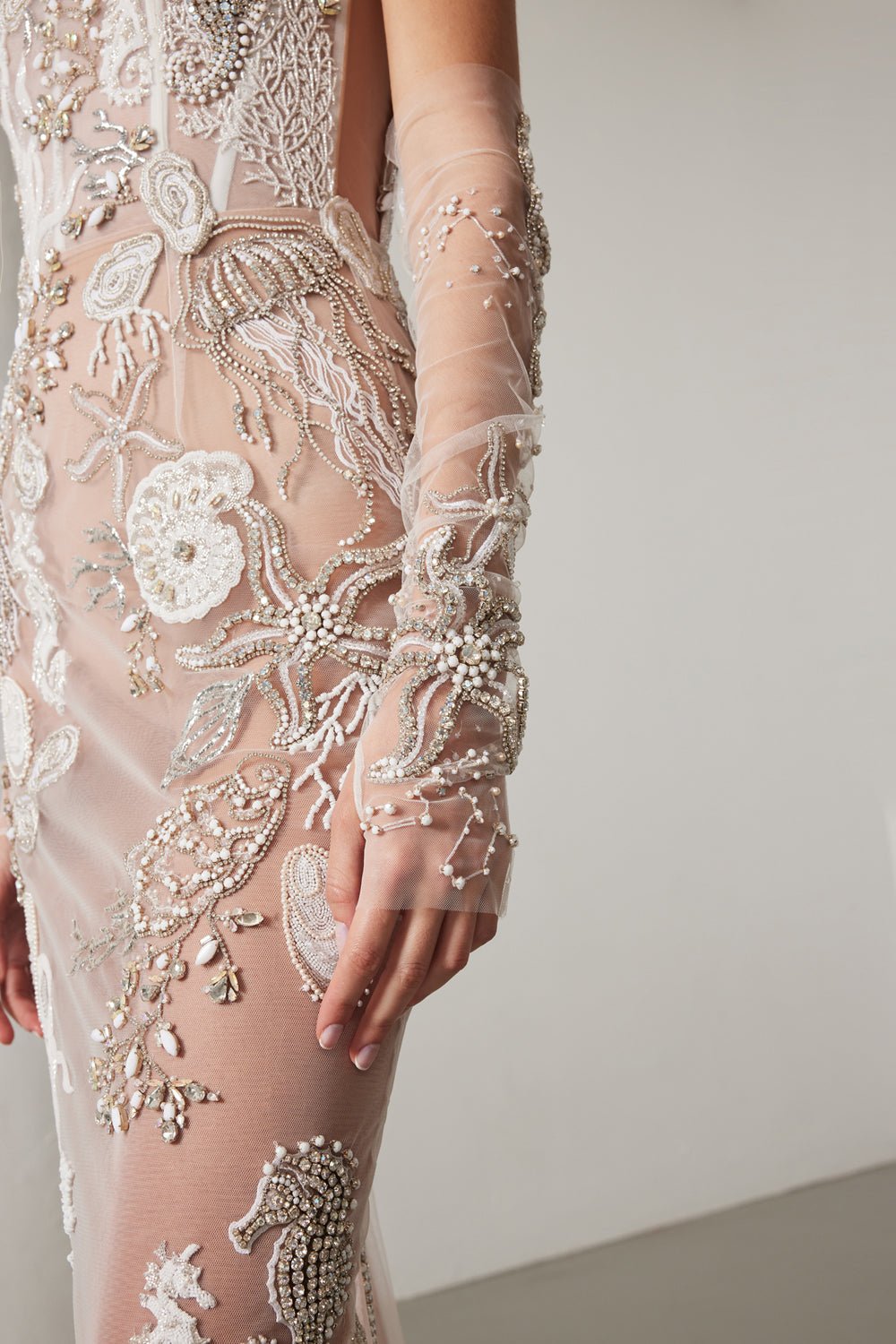 hermione - de - paula - 'Thalassophile' Seascape Gown SL Gown - botanical - couture