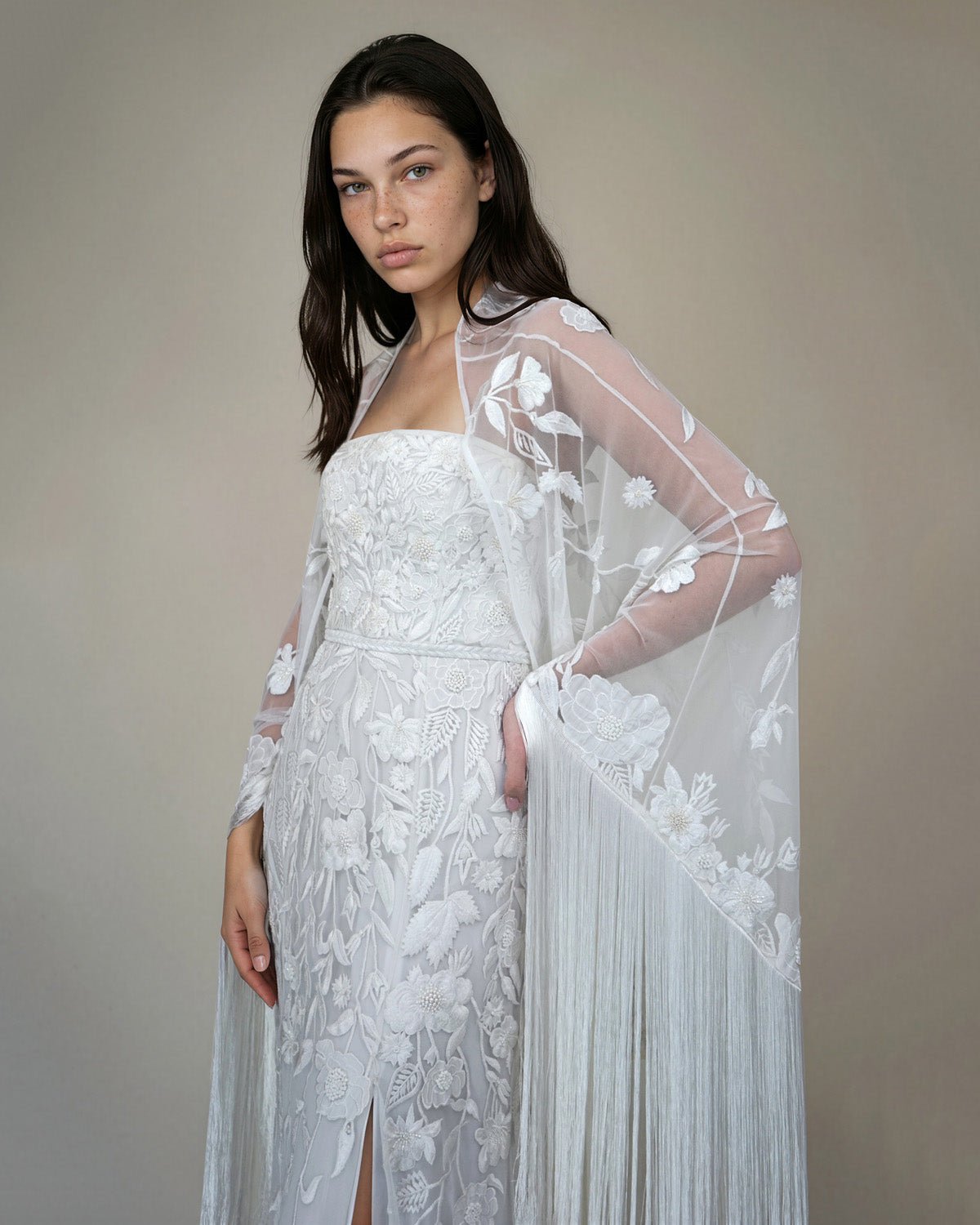 hermione-de-paula-Wild Rose Tulle Bustier Floor Length Gown Floral White-couture-bridal-ready-to-wear