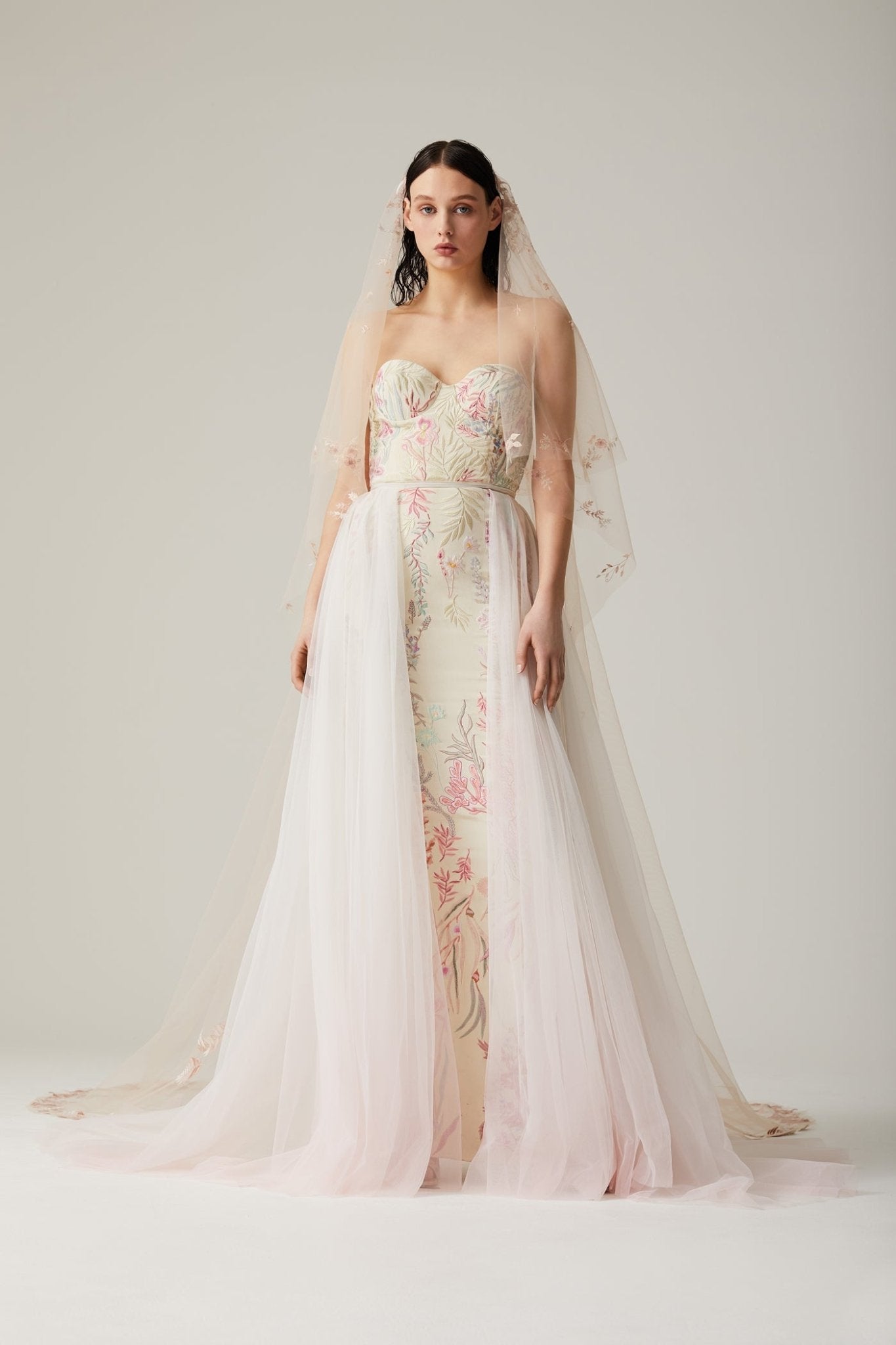 hermione - de - paula - Archive Open Panel Overskirt - botanical - couture