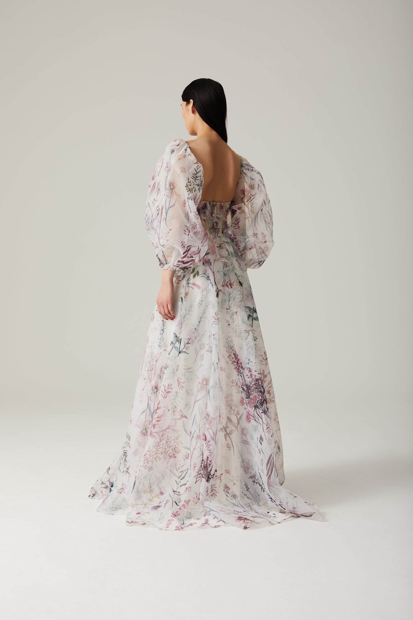 Underwater Wildflower Organza Gown | Hermione de Paula Bridal Boutique