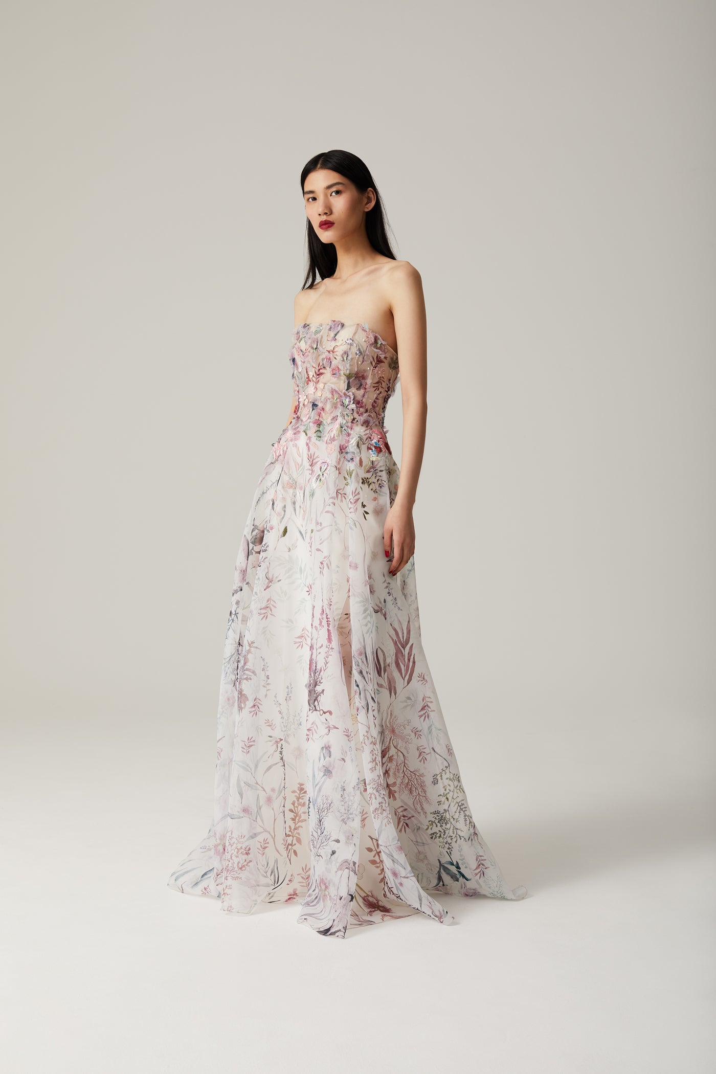 Underwater Wildflower Organza Gown | Hermione de Paula Bridal Boutique